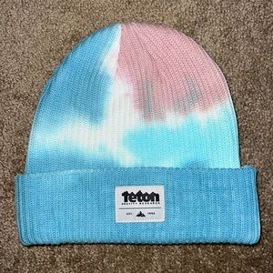 Teton Gravity Research knit dock beanie cotton candy